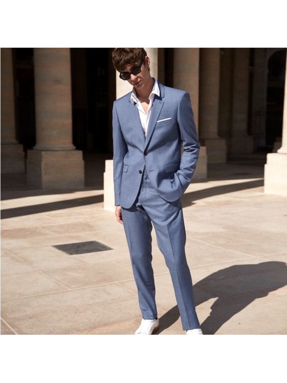 The Kooples Light Blue/grey Men's Suit - Two-Piece Set fr size 50